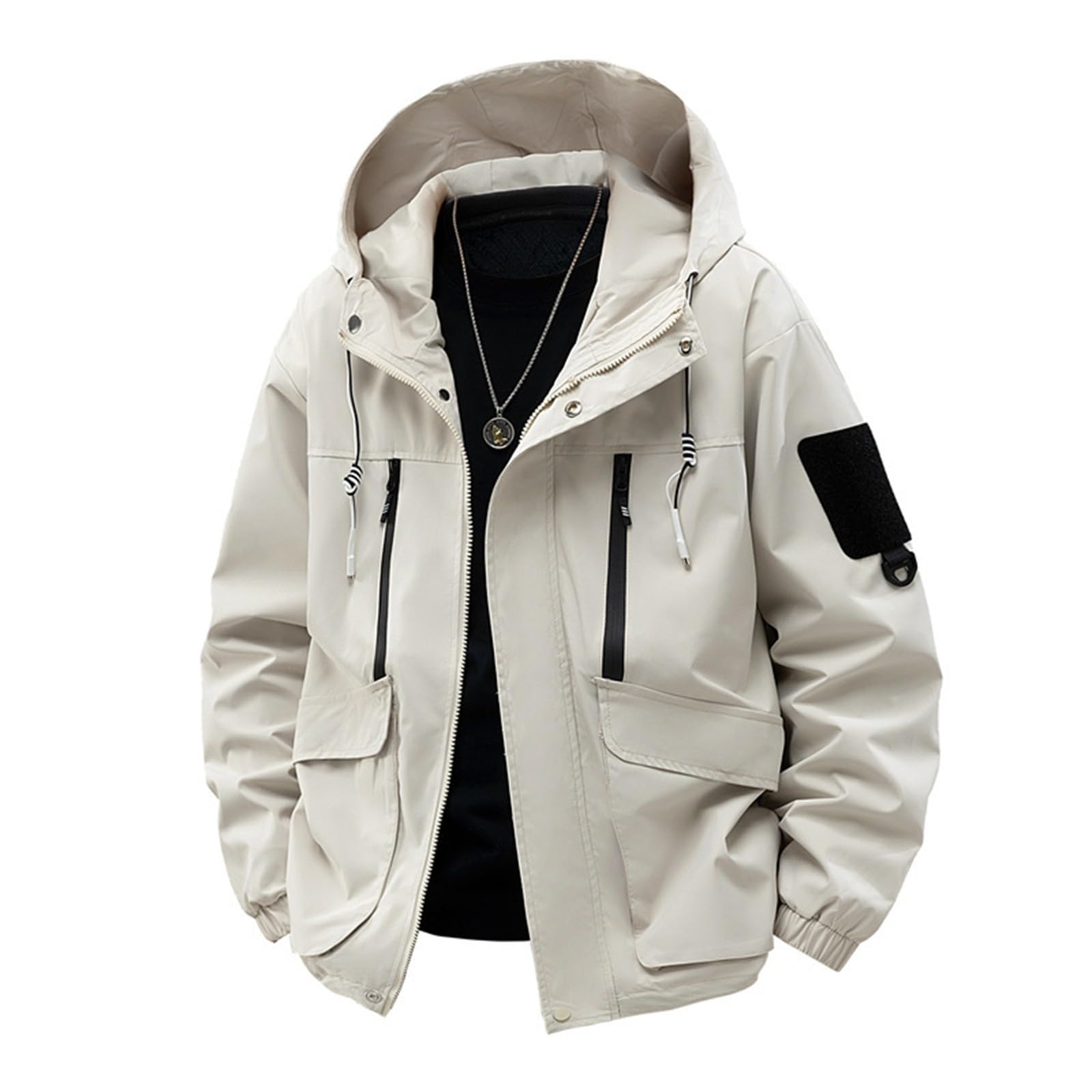 Chaqueta deportiva para hombre con ligera chaqueta deportiva para exteriores, para senderismo, uso diario, ropa de calle