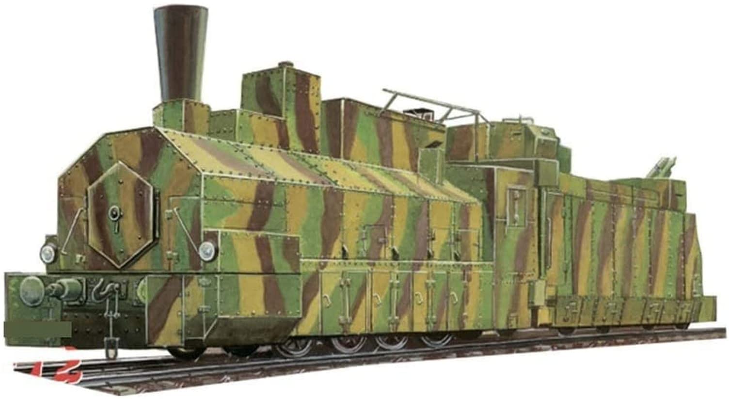 Amazon | ユニモデル 1/72 ソ連軍 PR-35型 装甲蒸気機関車 プラモデル