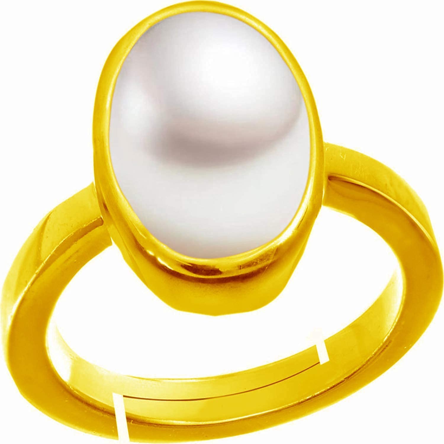 Kirti Sales South Sea Pearl 6.00 Carat Natural Pearl Gemstone Original Certified Moti Adjustable Astrological panchhdhaatu/Ashtadhatu Gold Ring for Men and Women (B09TWV4N14) Amazon Price History, Amazon Price Tracker