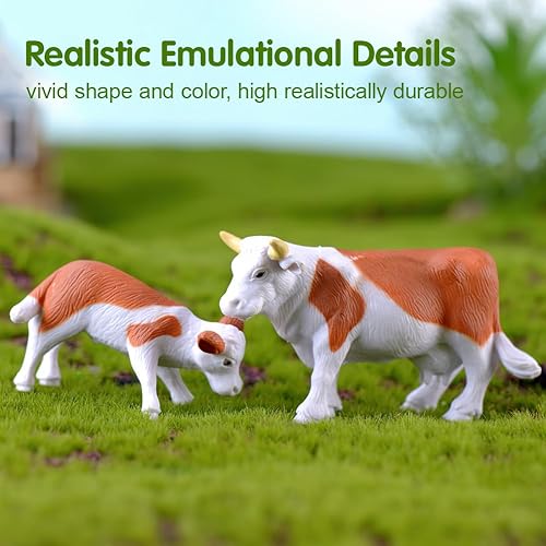 Miniatura 3 de Mini figuras de animales de granja, juego de 9 figuras realistas de animales de granja, juego de figuras de aves de corral de plástico, incluye