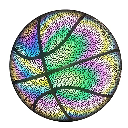 Cyhamse Baloncesto Holograma - Pelota de Baloncesto iluminada con Holograma tamaño 7 | Ilumina en Fotos o Videos, Brilla en la Oscuridad, excelente Elasticidad Cover