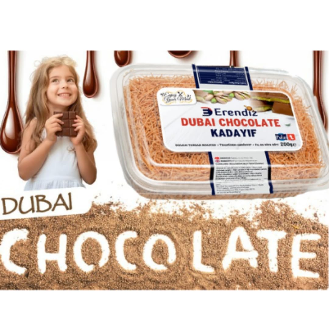 Pufai Erendiz Baked & Shredded Kataifi Pastry Roasted Kadaifi, Cooked & Chopped Kataifi for Dubai chocolate Kadayıf Kadaifi for Milky Desserts, Fillo Dough for Pastries 200 grams