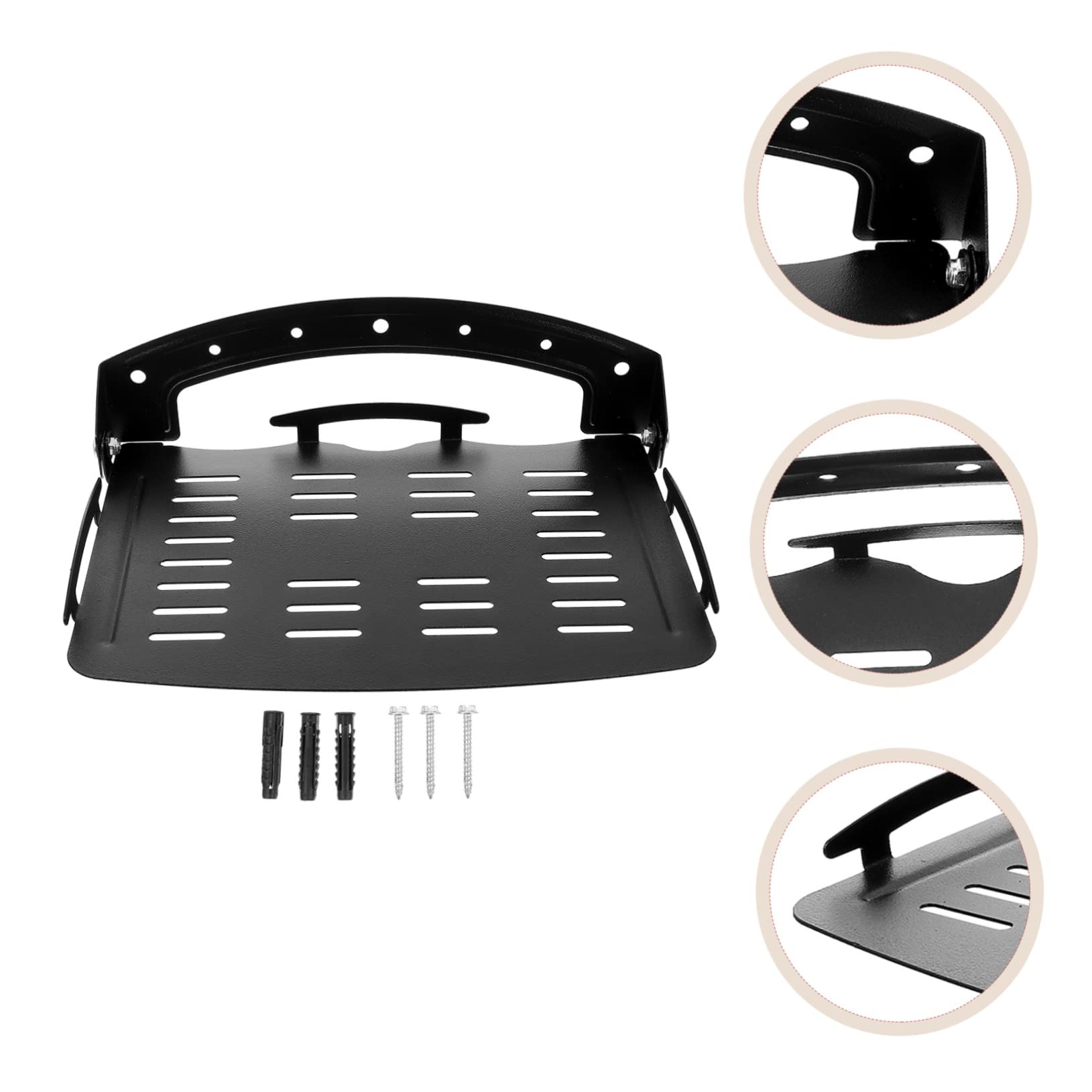 jojofuny Support Mural Pliable pour TV Étagère De Stockage pour Routeur Organisateur pour Téléviseur