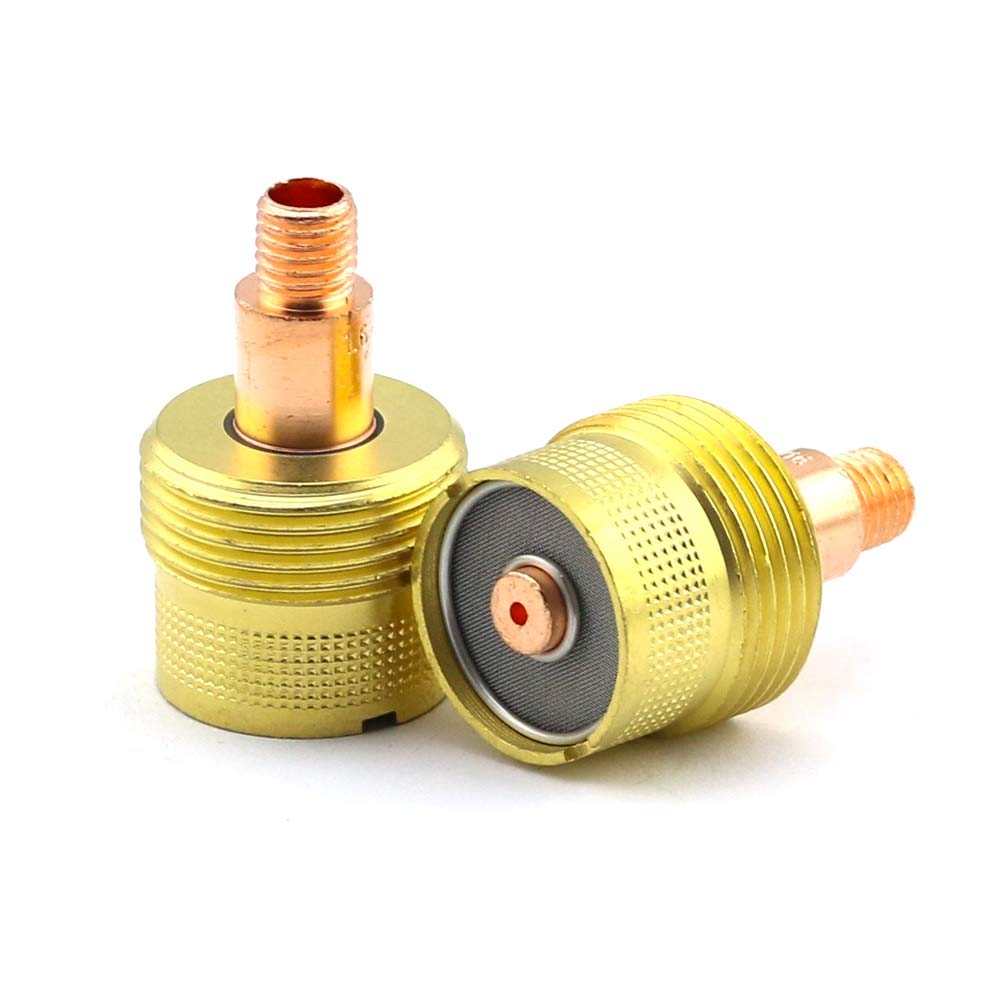 WeldingCity 2-pk Large Gas Lens Collet Body 45V116S (1/16") for TIG Welding Torch 9, 20 and 25 Series from Weldcraft Lincoln Miller ESAB CK (2-PK)
