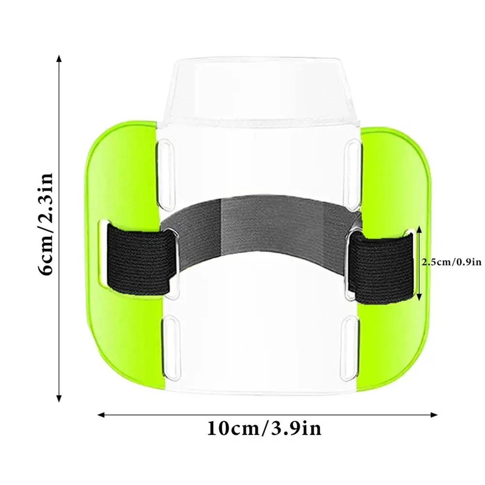 Porte-Badge de bras étanche, 30 pièces, brassard forfait Ski, cartes d'identité en plastique PVC for le travail, bureau et les affaires(Green)