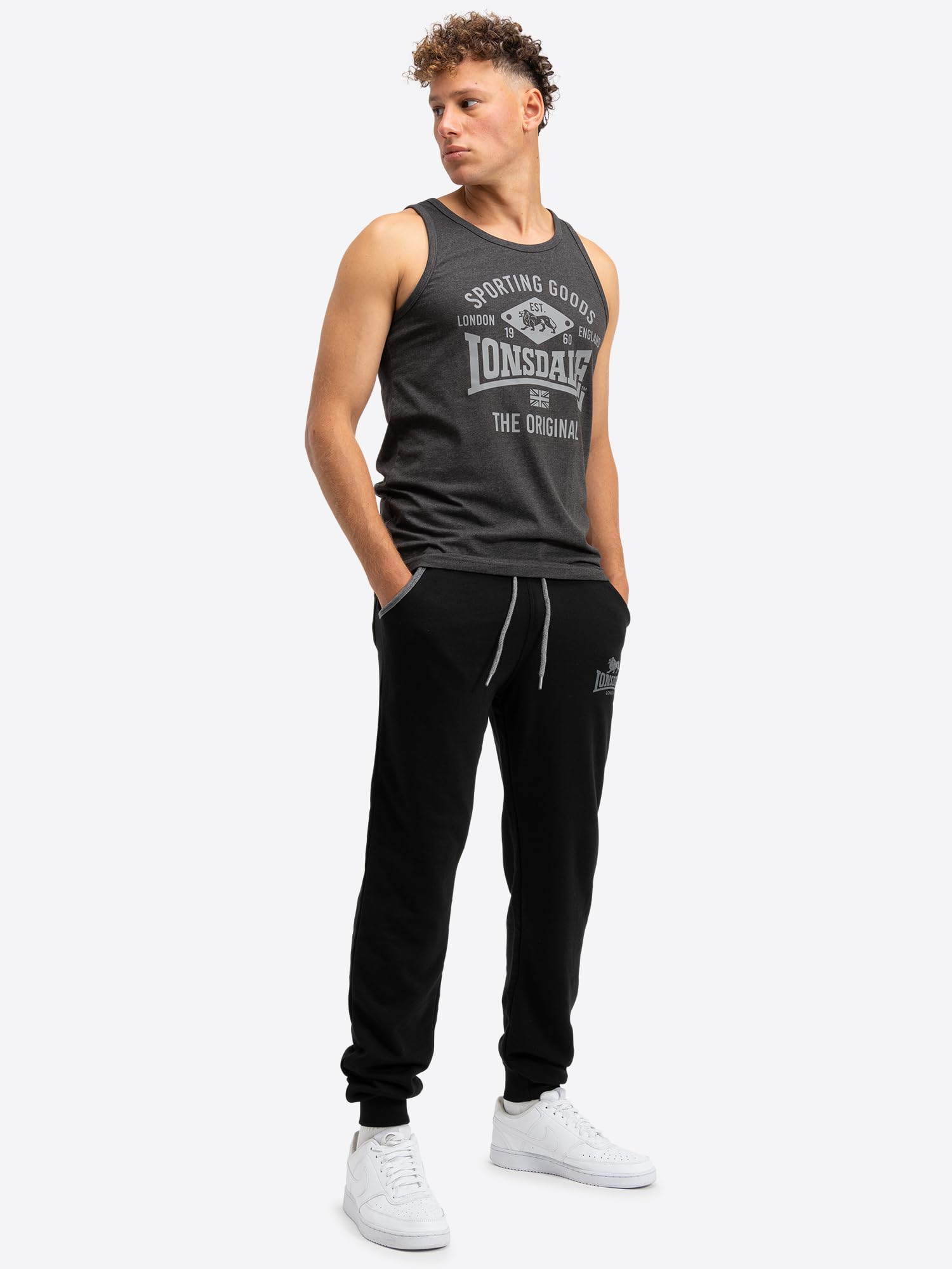 Lonsdale Herren Jogginghose schmale Passform WANSFORD