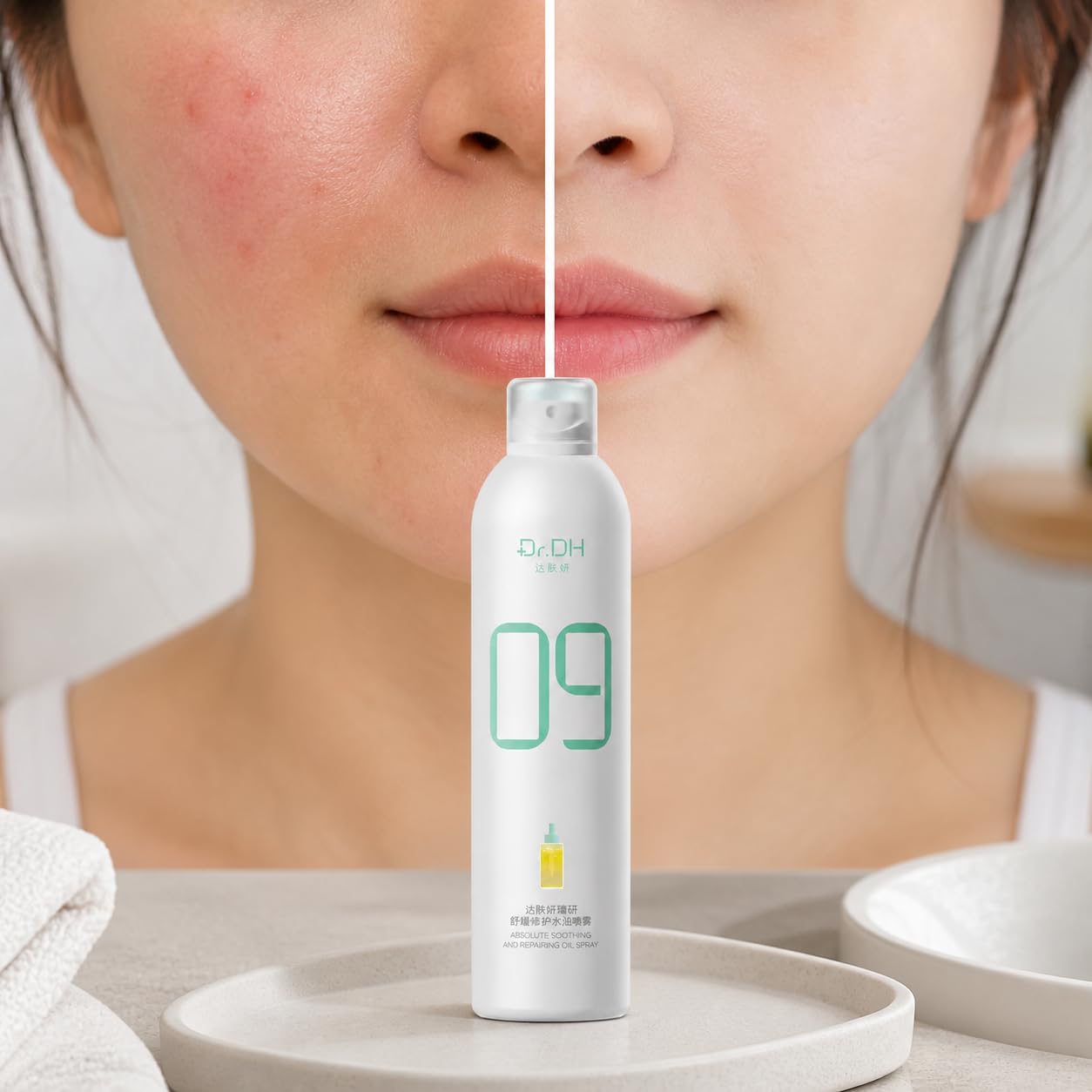 Tonico Idratante Spray Pelle, 1 flacone | Spray idratante, per pelle delicata, uso quotidiano, formulazione olio-acqua, per idratazione , per un luminoso