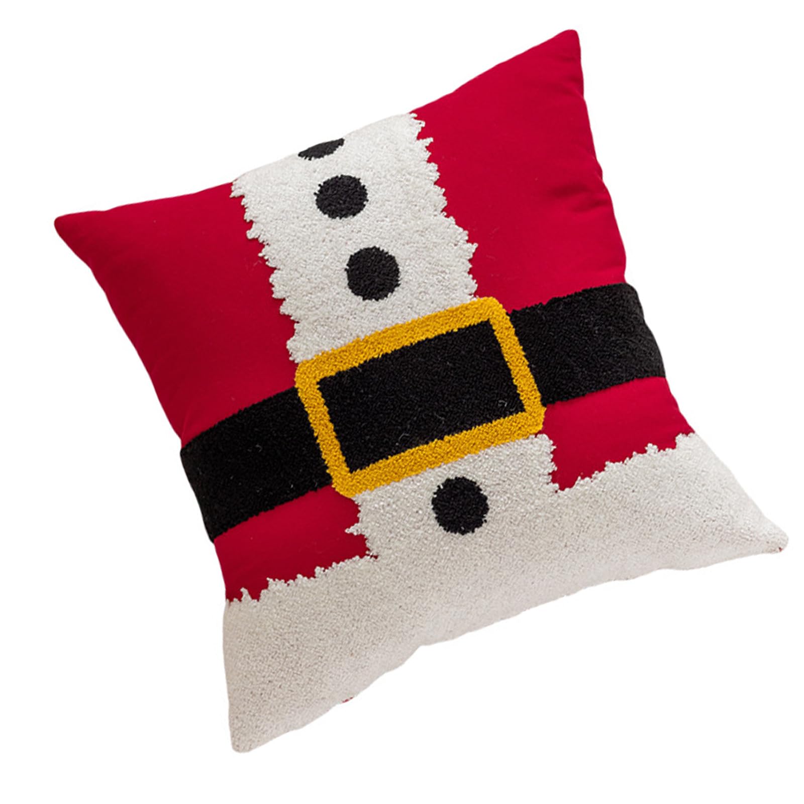 Nucelit Christmas Themed Towel Embroidered Pillowcase Throw Pillow Case Soft Comfortable Cushion Sleeve for Home Decoration Seasonal Sofa Accessory