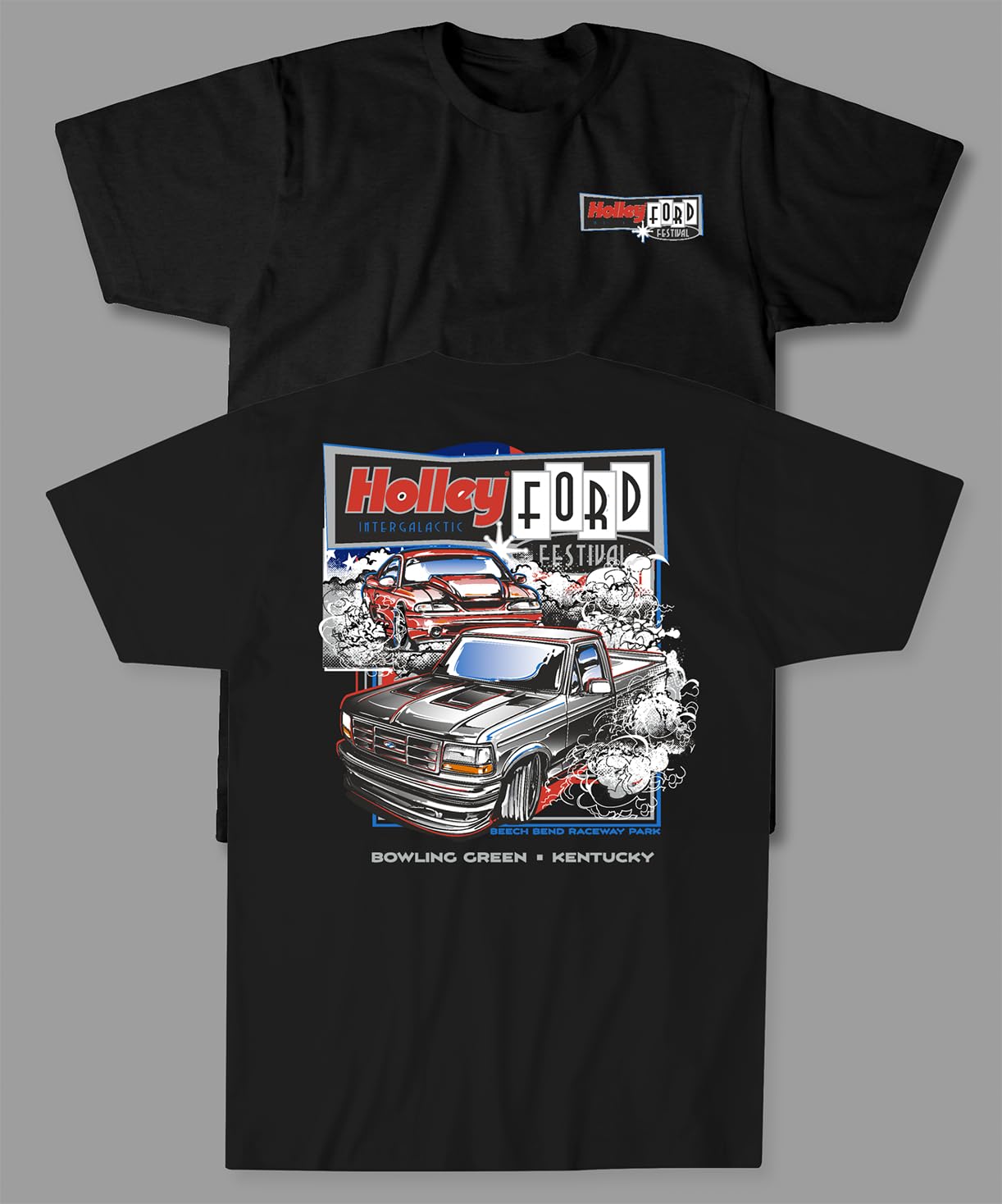 Holley 10505-SMHOL Ford Fest Burnout Tee - Small - Black