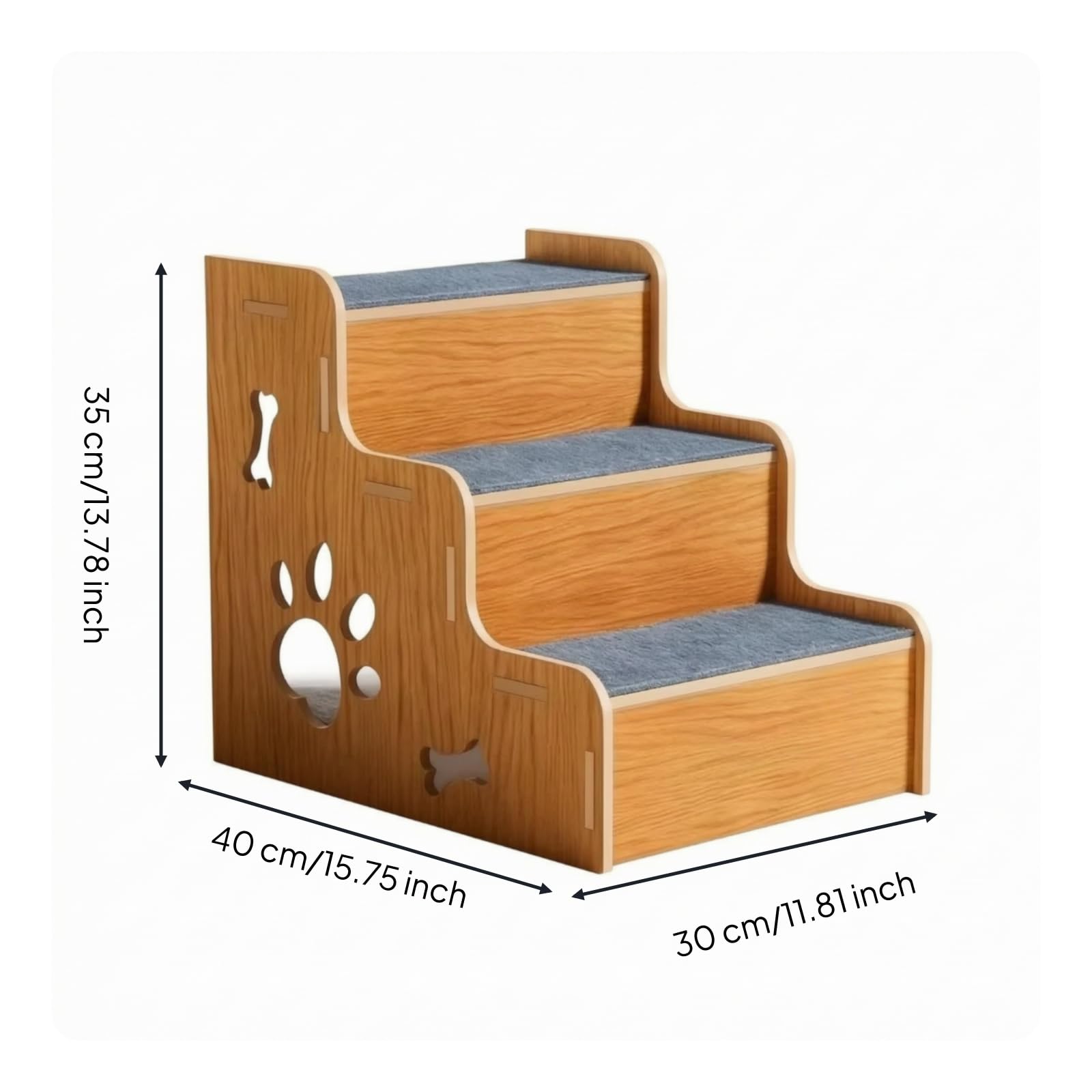 Scaletta per Animali Antiscivolo, style to 3, Media, 3 Gradini