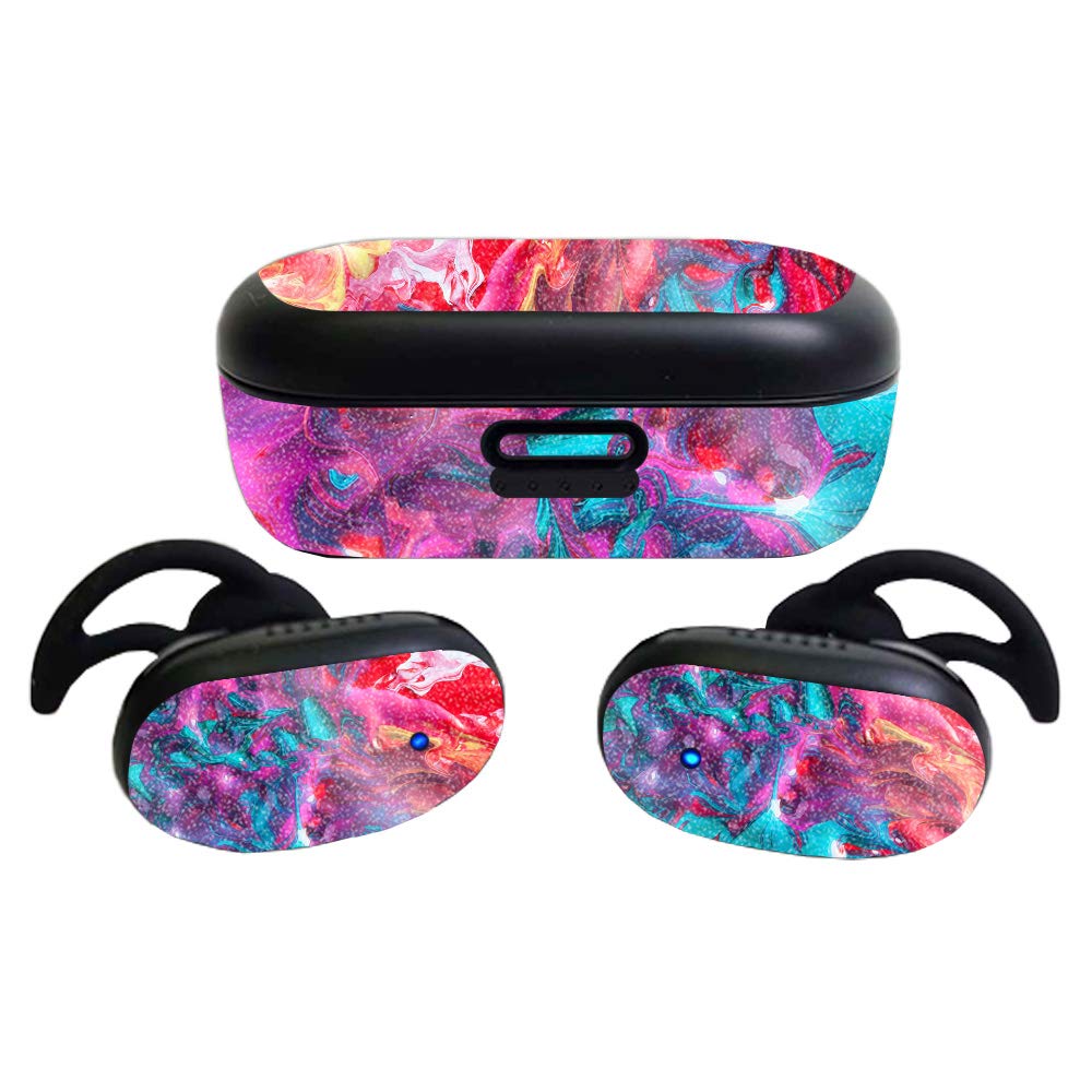 MightySkins Glossy Glitter Skin Compatible with Bose QuietComfort Earbuds (2020)