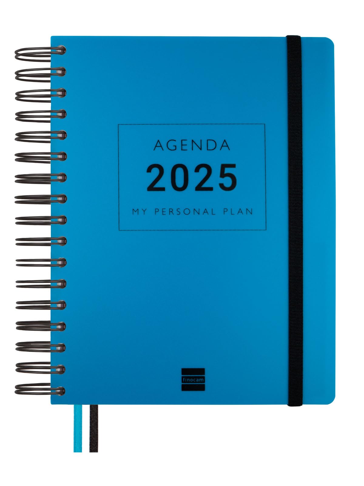Finocam - Agenda Tempus 16 Meses 2024 2025 Semana Vista Vertical Septiembre 2024 - Diciembre 2025 (16 meses) Azul Español