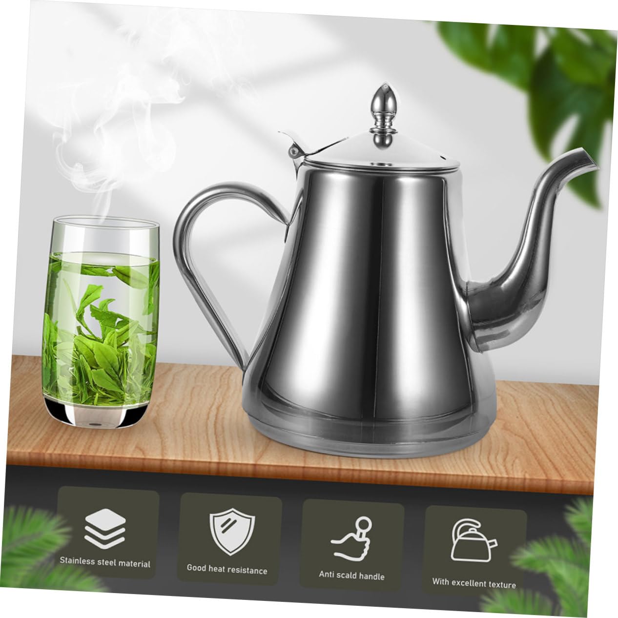 Mobestech Edelstahl Teekanne Mit Teesieb Für Zuhause Reise-teekanne Aus Moderne Teekessel Für Tee Und Kaffee