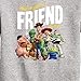 Disney Toy Story - You've Got a Friend in Me - Toddler and Youth Crewneck Fleece Sweatshirt - Size 4T Athletic Heather