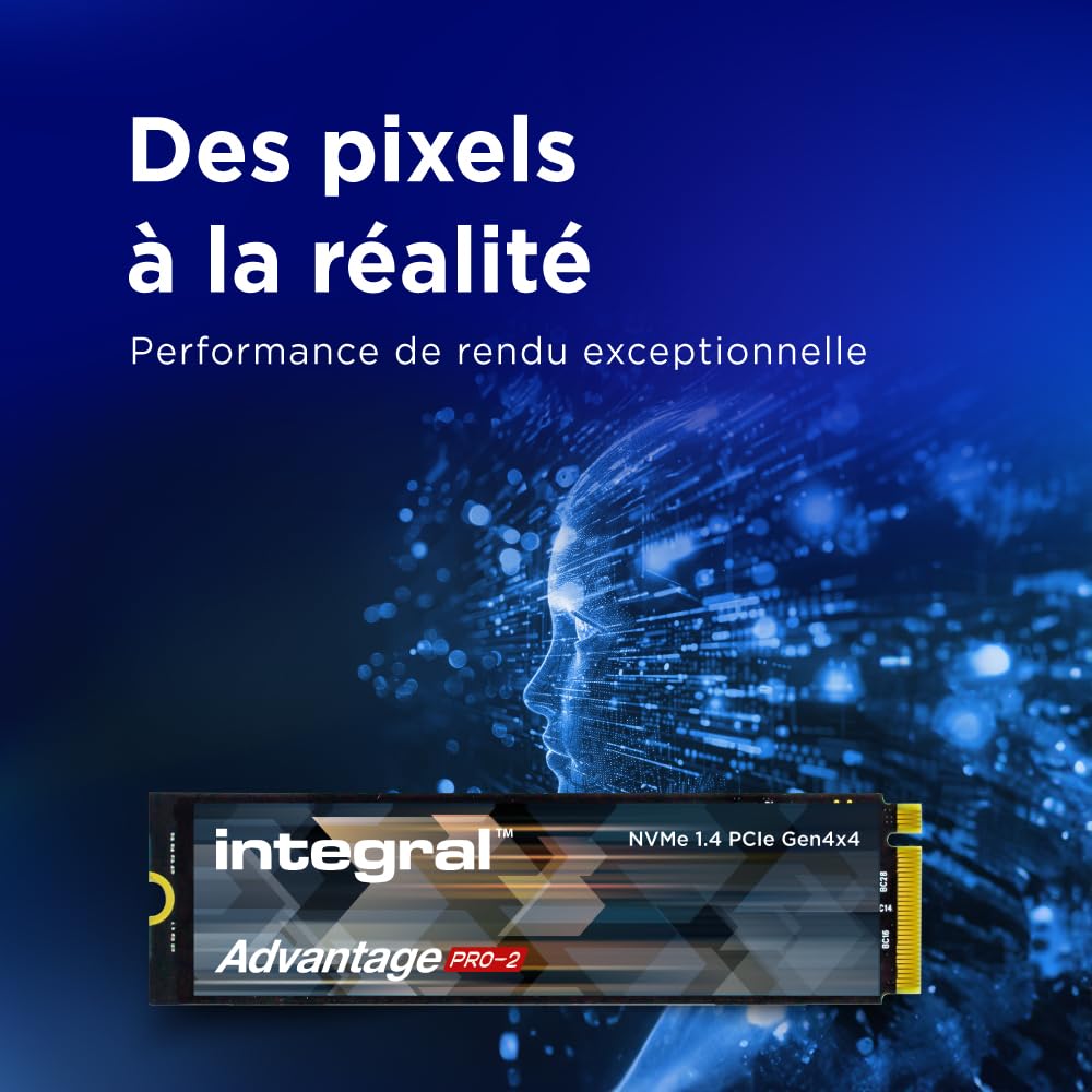 Integral Disque SSD 1 to TLC M1 NVME M.2 2280 PCIe Gen3x4 R-3450 Mo/s W-3200 Mo/s