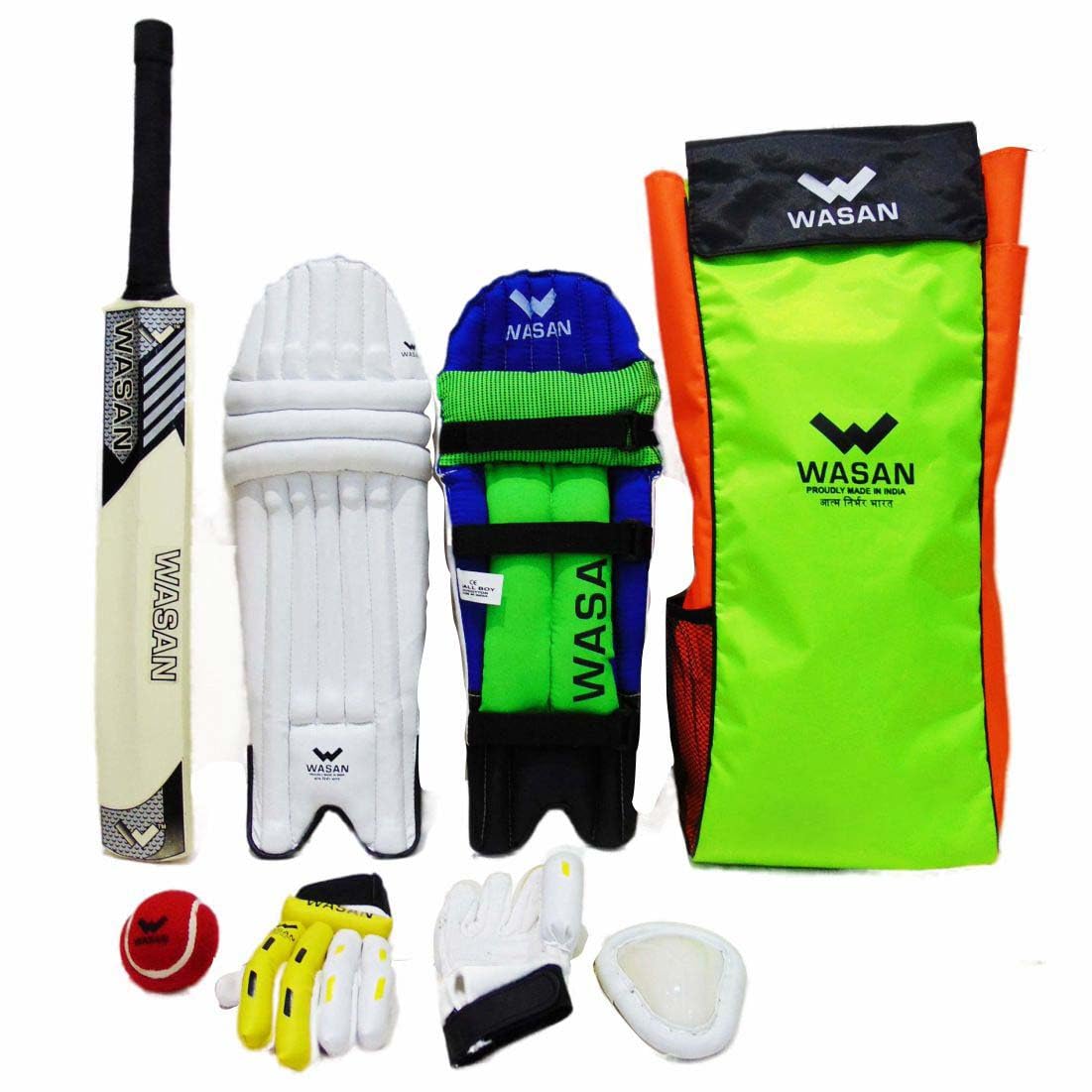 WASAN Complete Cricket Kit with Special Bat Pocket, Back Pack with Straps (Ideal for 7-10 Years), Sz. Small Boy (B0D813YQ8T) Amazon Price History, Amazon Price Tracker