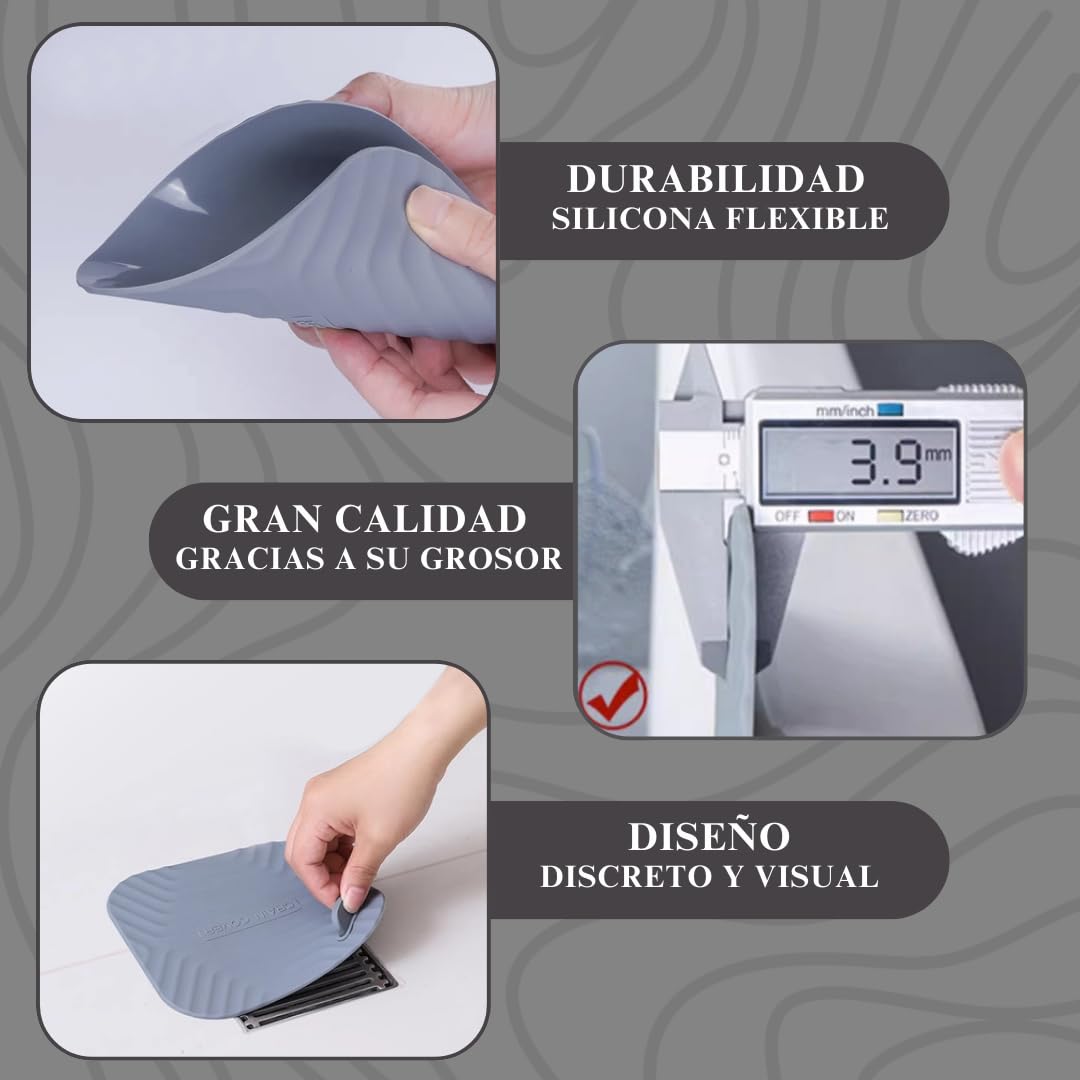 Tapa de Silicona para Desagüe Ducha - Evita Malos Olores o cucarachas - Tapón para Bañera, Ducha o Cocina - 15 centímetros. — view 6