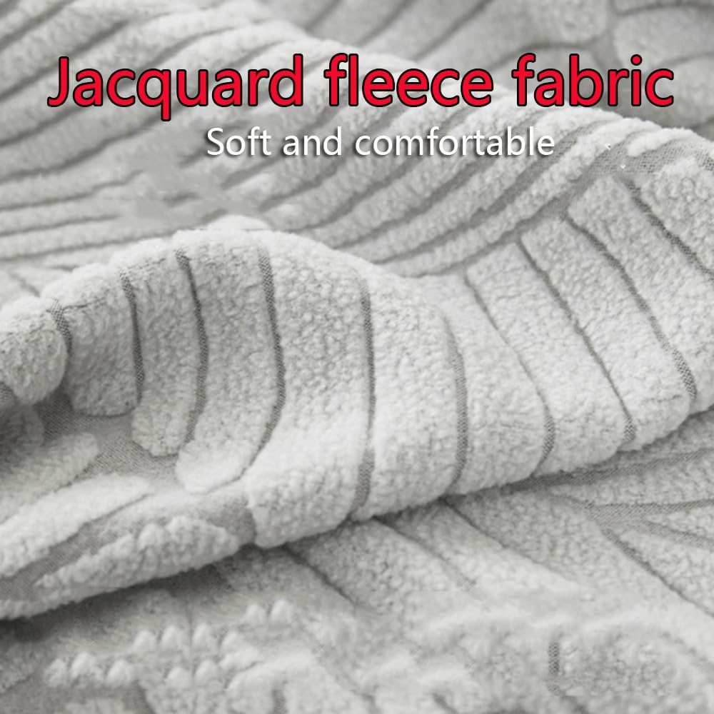 Universelle Housses De Canapé 1 2 3 4 Places Housse Canape Jacquard Housse De Protection pour Canapé Sectionnel Slipcovers, Couvre Canapé pour Chat Chien, avec Volant(Beige,145-185cm 2 Seat)