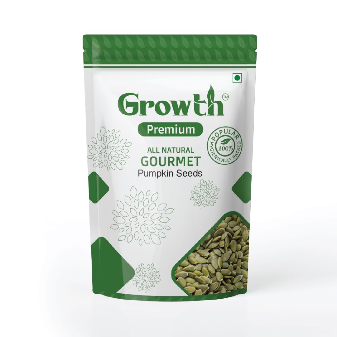 GROWTH premium Pumpkin Seeds 1Kg - Raw Pumpkin Seeds for Eating | Immunity Booster and Protein Rich Seeds | Healthy Diet Snacks | Weight Management | Rich in Fibre (2 * 500gms) (B0DB8X36QL) Amazon Price History, Amazon Price Tracker