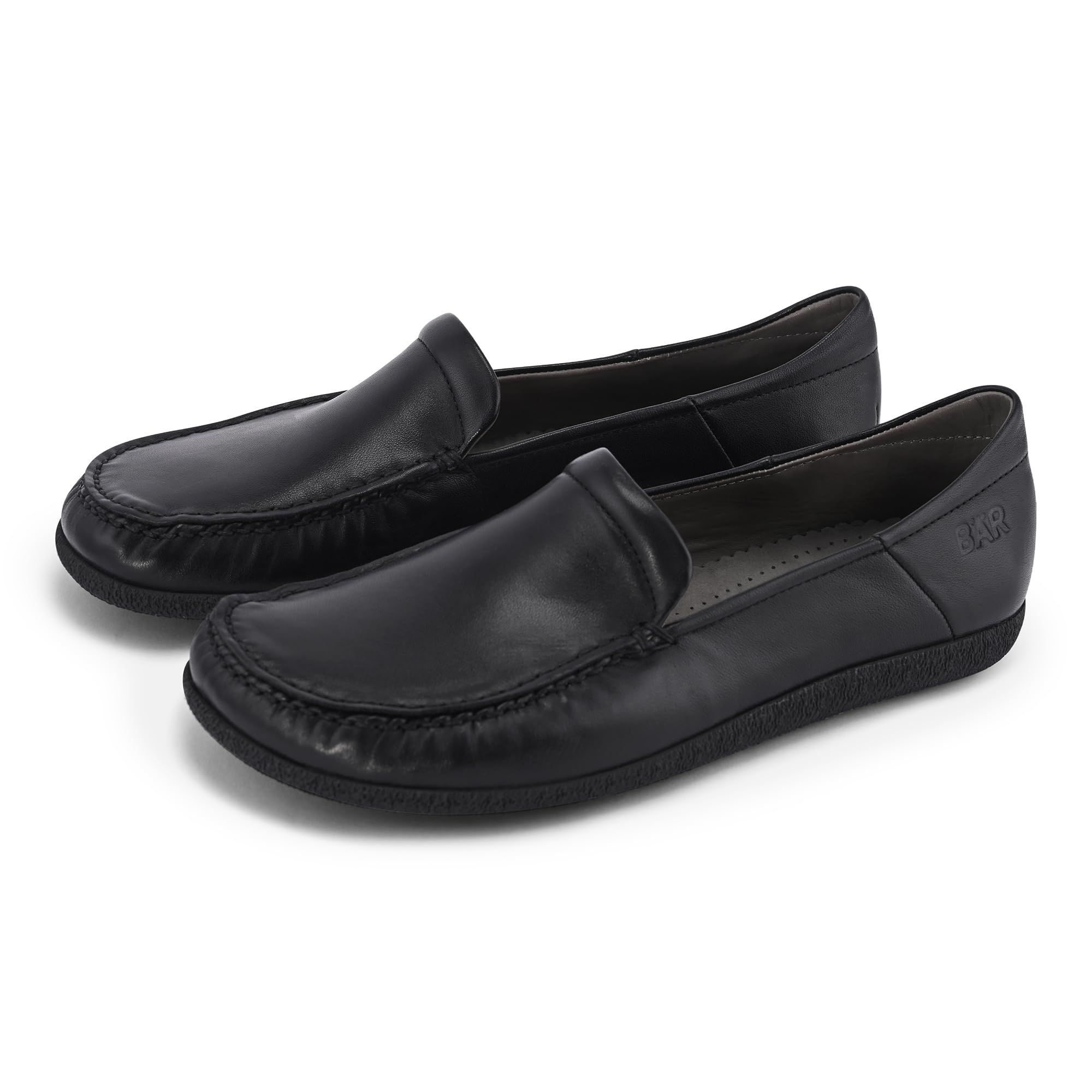 BAER Women Loafers Genuine Leather Barefoot Shoes Wide Toe Box Slip-On Office Wear Footwear Helps Reduce Toe Compression & Foot Discomfort Lightweight Driving Moccasins Business Casual Style-image-43