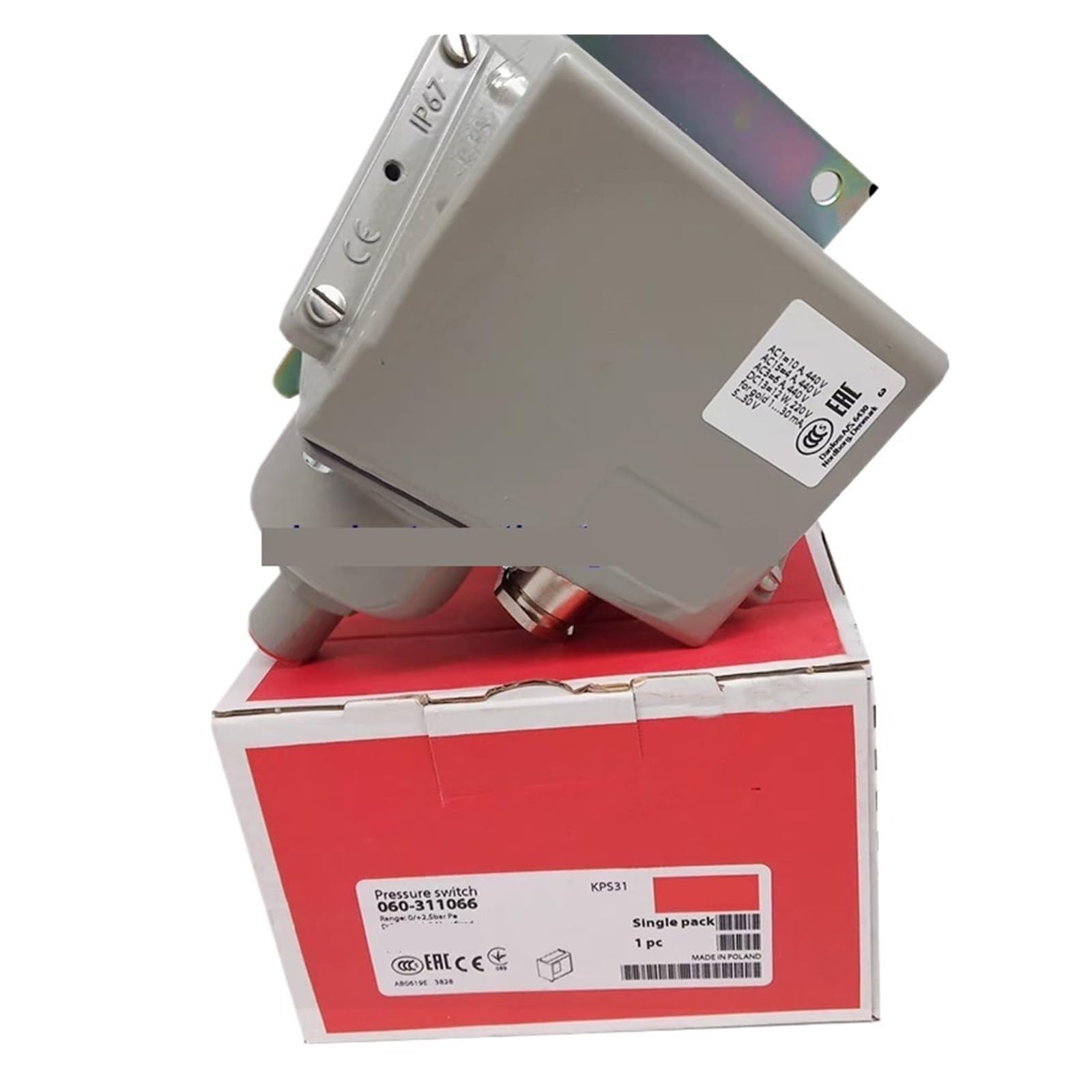 Pressostat KPS31 060-310966 haute résistance aux vibrations pour fluides