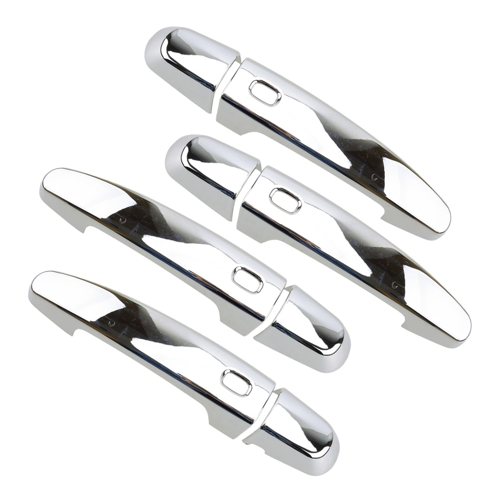 DEHIWI Maniglie interne per portiere 1 Set Argento Cromato ABS Copertura Maniglia Esterna Della Porta Trim Cap Decor Per Traverse Impala Equinox GMC Terrain 2018-2020