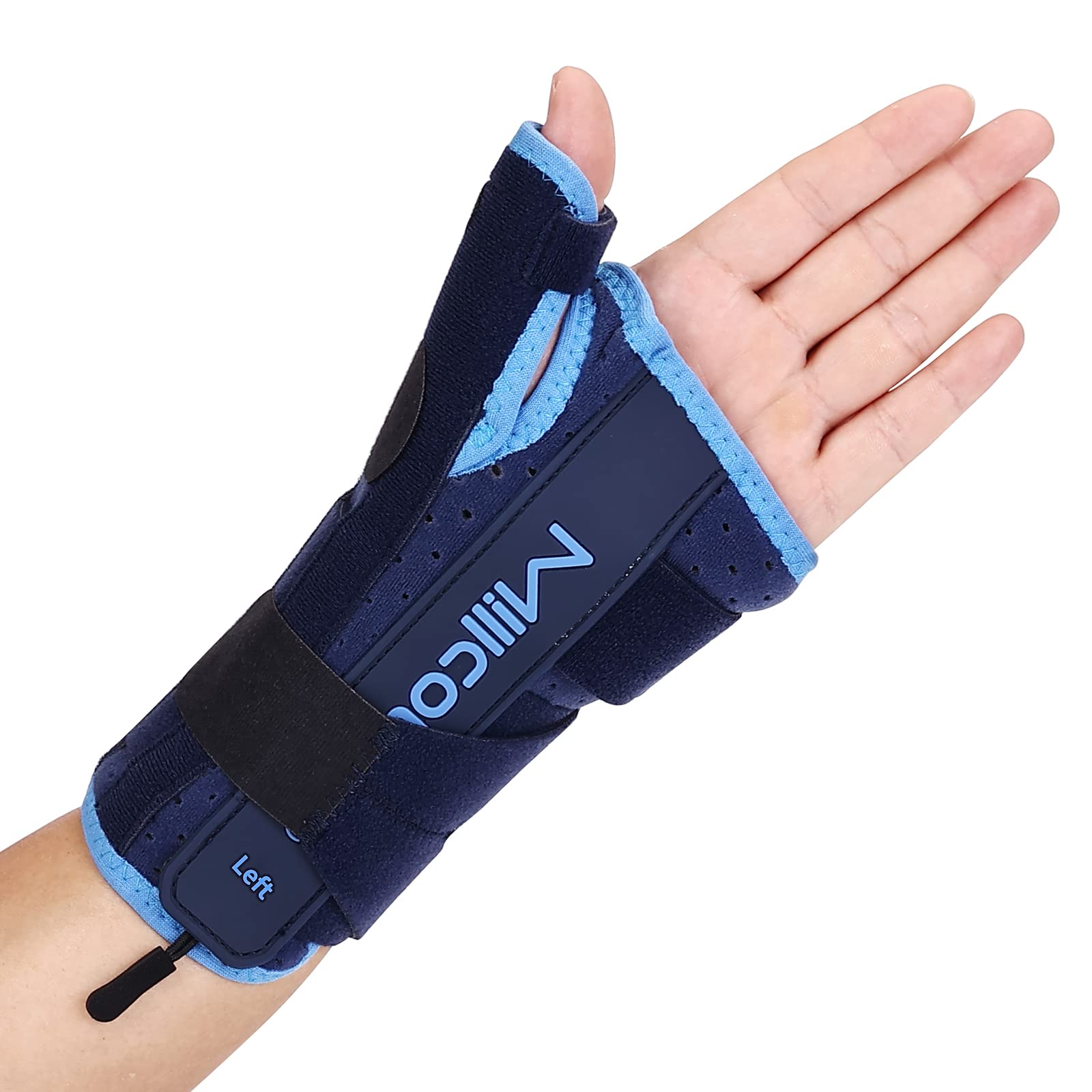 WillcomNight Wrist Brace and Thumb Spica Splint Stabilizer-Breathable Lightweight-Support for De Quervains Tenosynovitis, Arthritis (Left Hand-S,< 6.75inch)