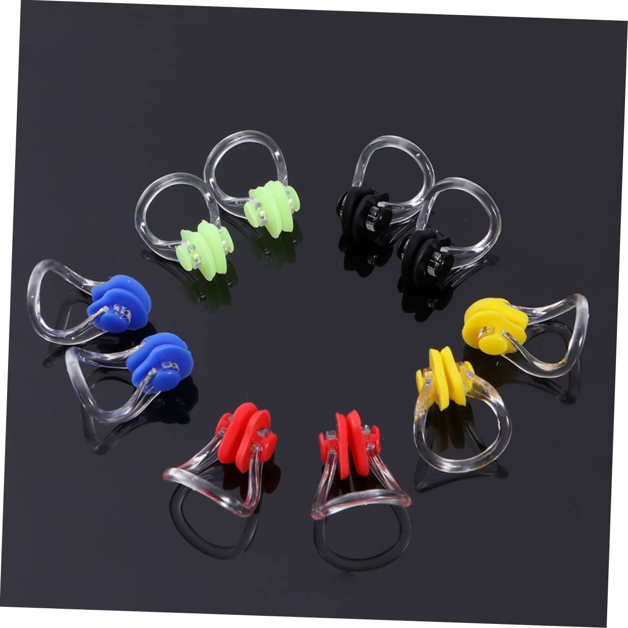 Sosoport 100 STK Schwimmender Silikon-Nasenclip Tauchzubehör unsichtbare Nasenstöpsel zum Schwimmen Schwimmzubehör Nasenschutz wasserdicht Nasenklammer Schutzclip w30