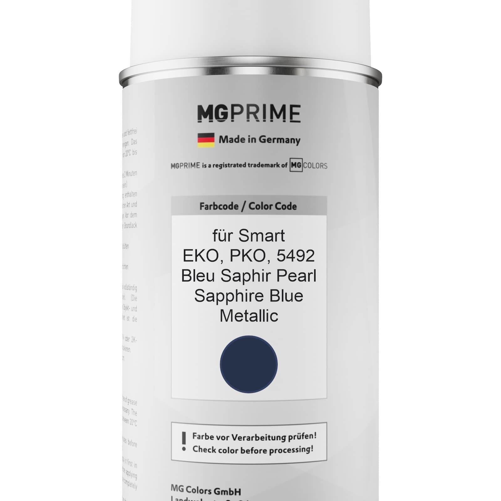 MG PRIME Spraydose RAL 5003 Saphirblau – 400 Ml Seidenmatt, Schnelltrocknend