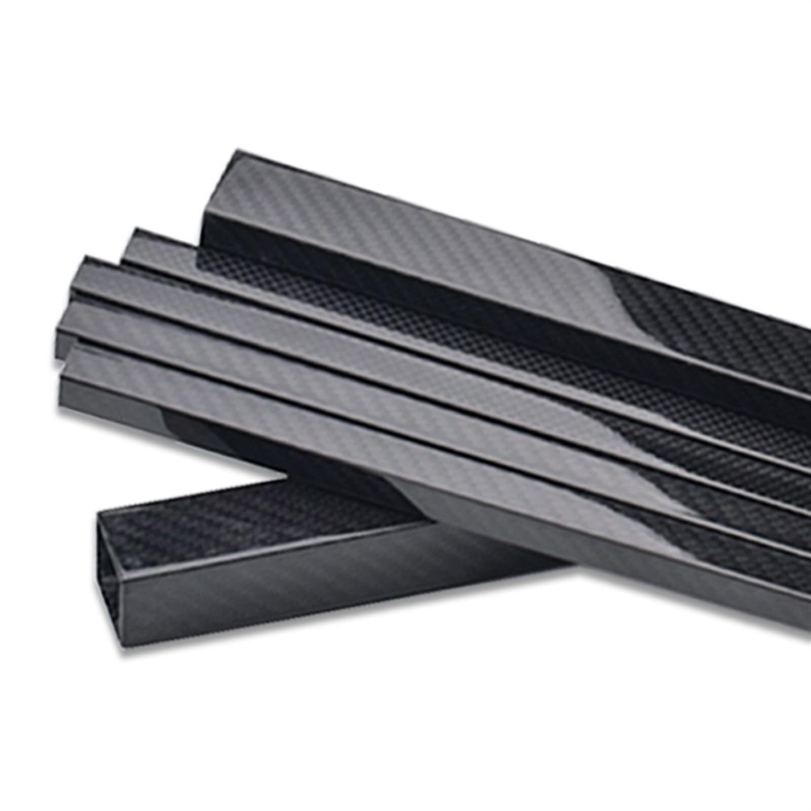 1 Pcs Long 1000mm Painted 3K Carbon Fiber Square Tube Plain Twill Bright Surface OD 8 10 12 14 15 16 17 18MM Grade A Carbon Tube 3K Carbon Fiber Square(10x10x8mm Twill)