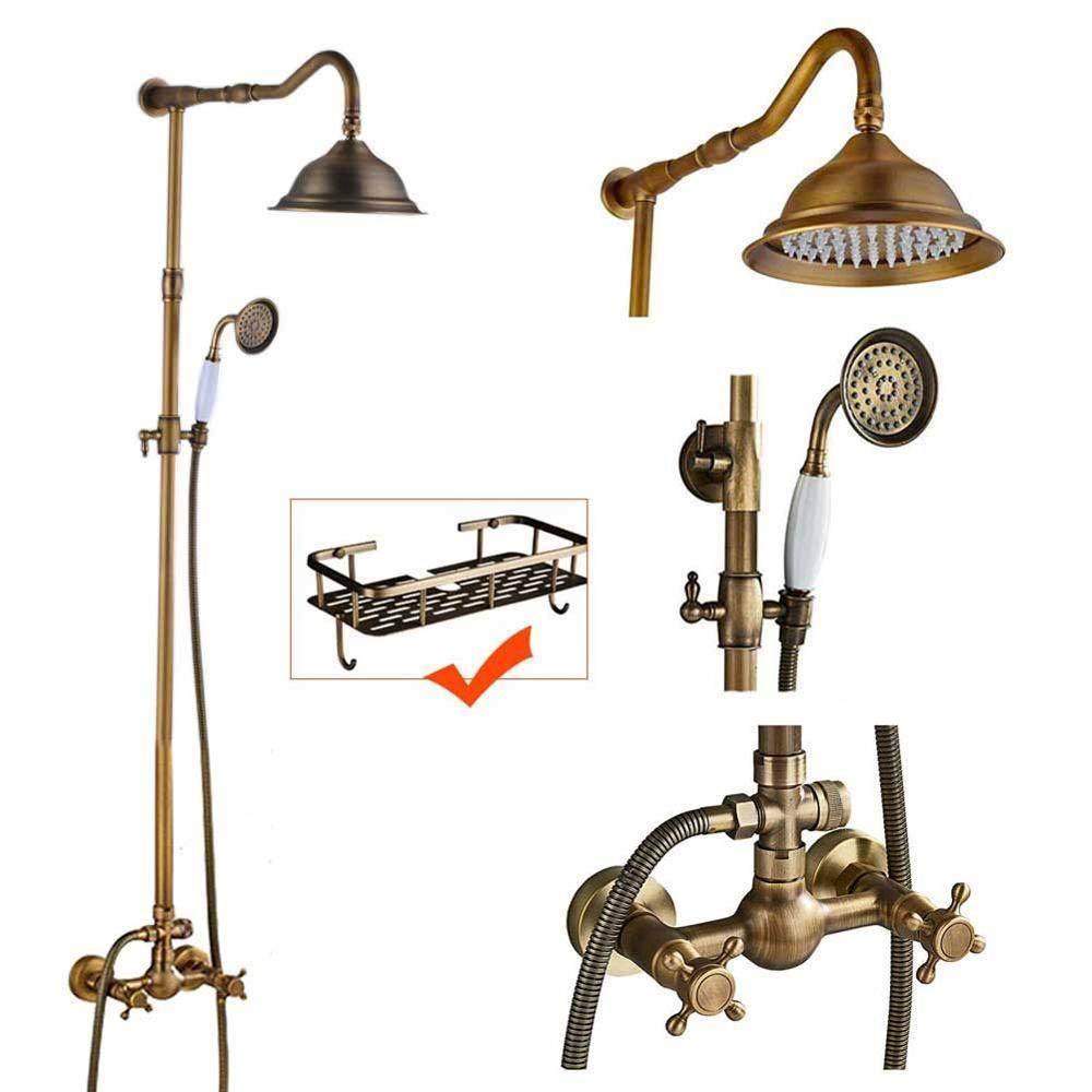 Robinet de douche en laiton antique K01 | Élégance rétro et confort haut de gamme