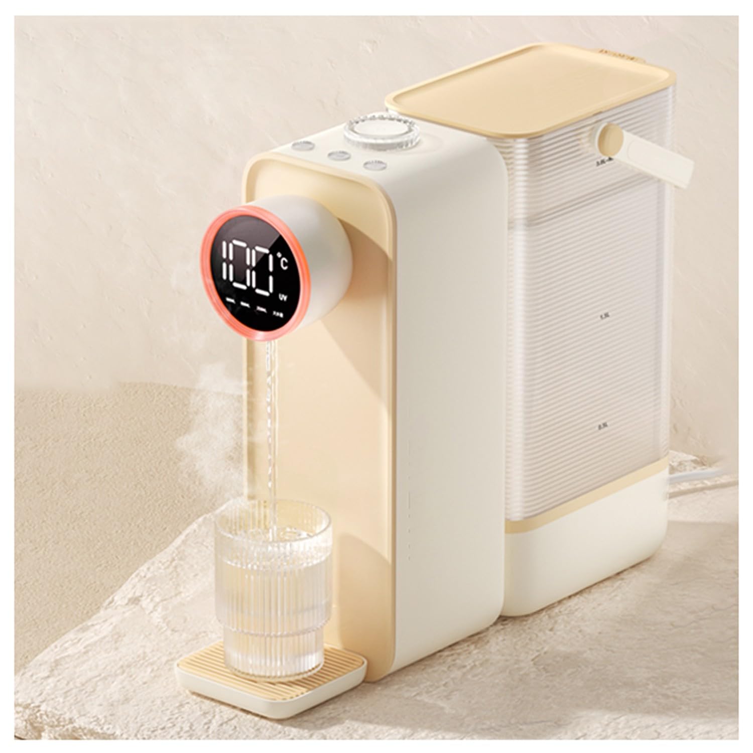 Maquina de aguaNuevo Dispensador de Agua Caliente de Escritorio pequeño para el hogar, Capacidad del Tanque de Agua 2,5 l/Voltaje 220V