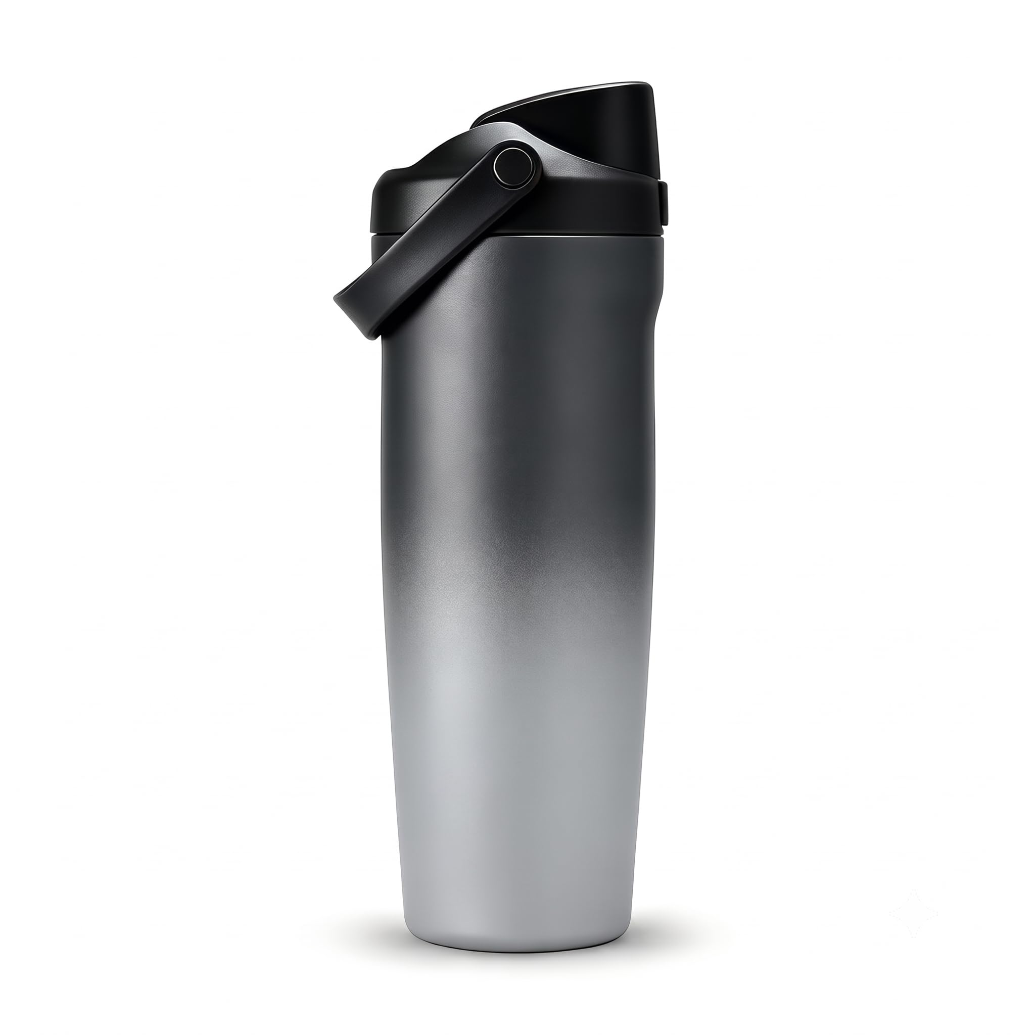 CYNVEXA Tumbler with lid and Straw 1200ML Cup Stainless Steel Vacuum Insulated Tumbler for Water, Iced Tea or Coffee 1.2L Office Gym Travelling (Black_Gray)
