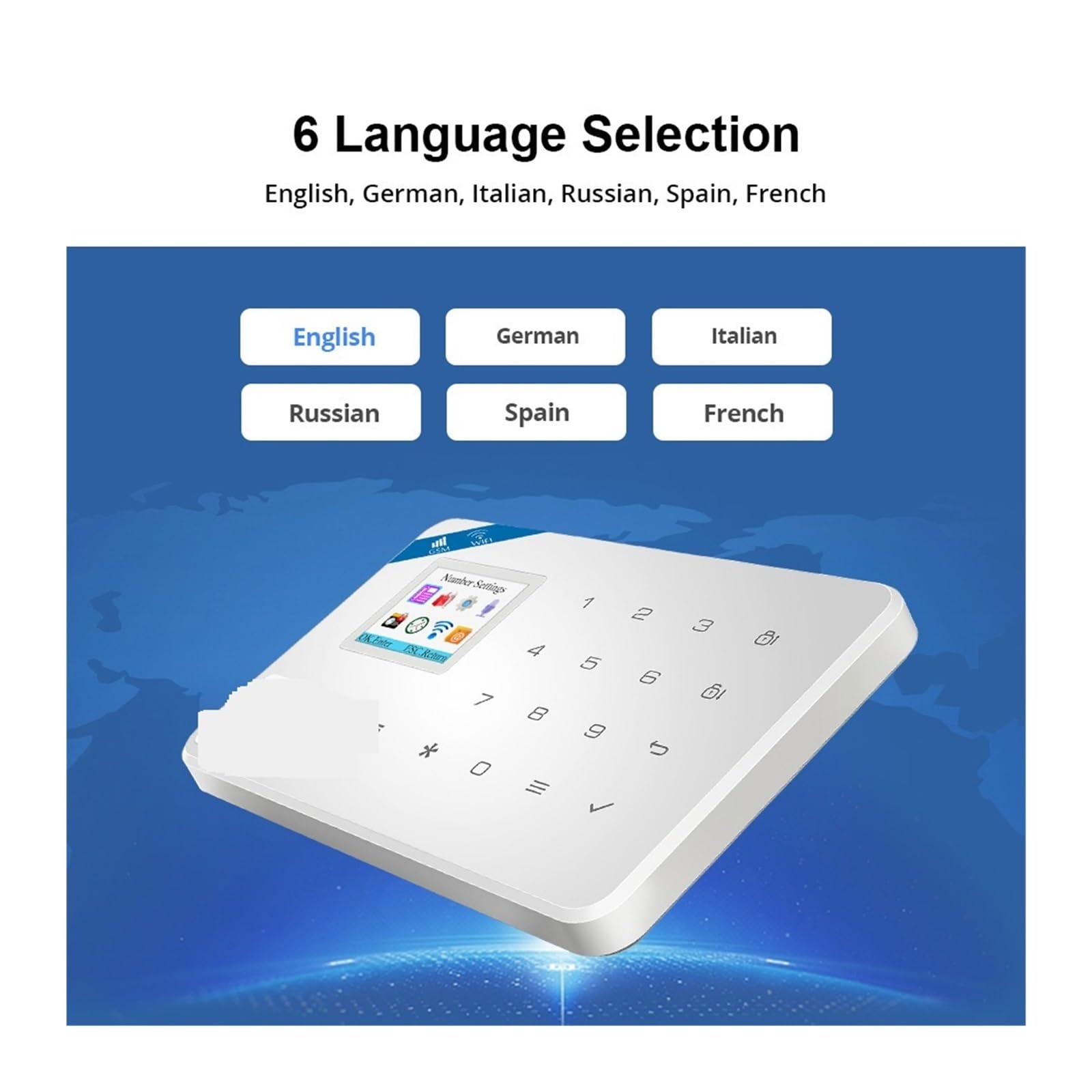 Sistema de alarma para la seguridad del hogar, Alarma Inteligente GSM Tuya De Alarma De Casa Inteligente Kit De Seguridad De Alarma Inalámbrico 3MP Cámara IP Control Sirena De Marcación Automática Par