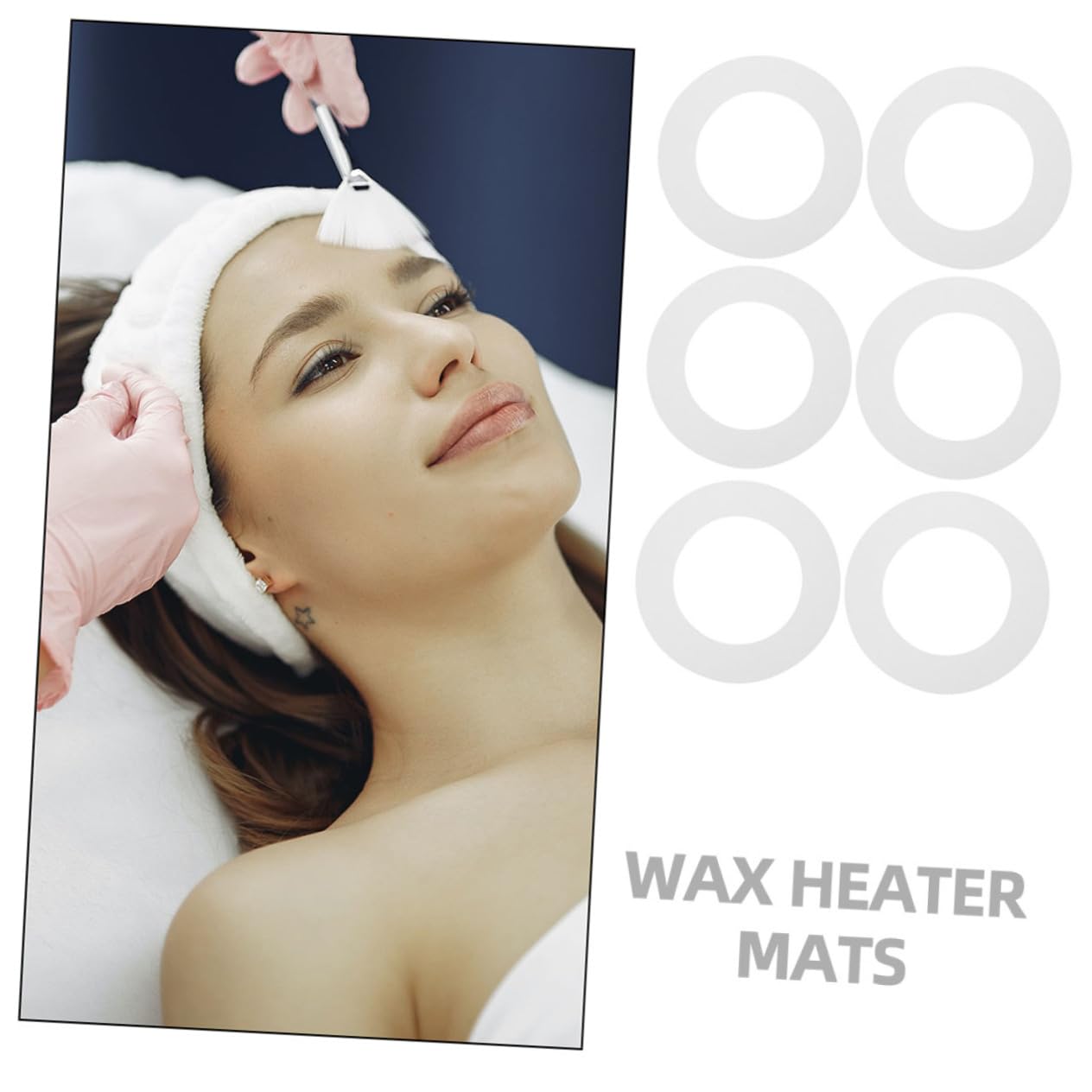 10pcs Wax Therapy Machine Mats Wax Heater Paper Ring Hair Removal Waxing Paper Cleaning Tool