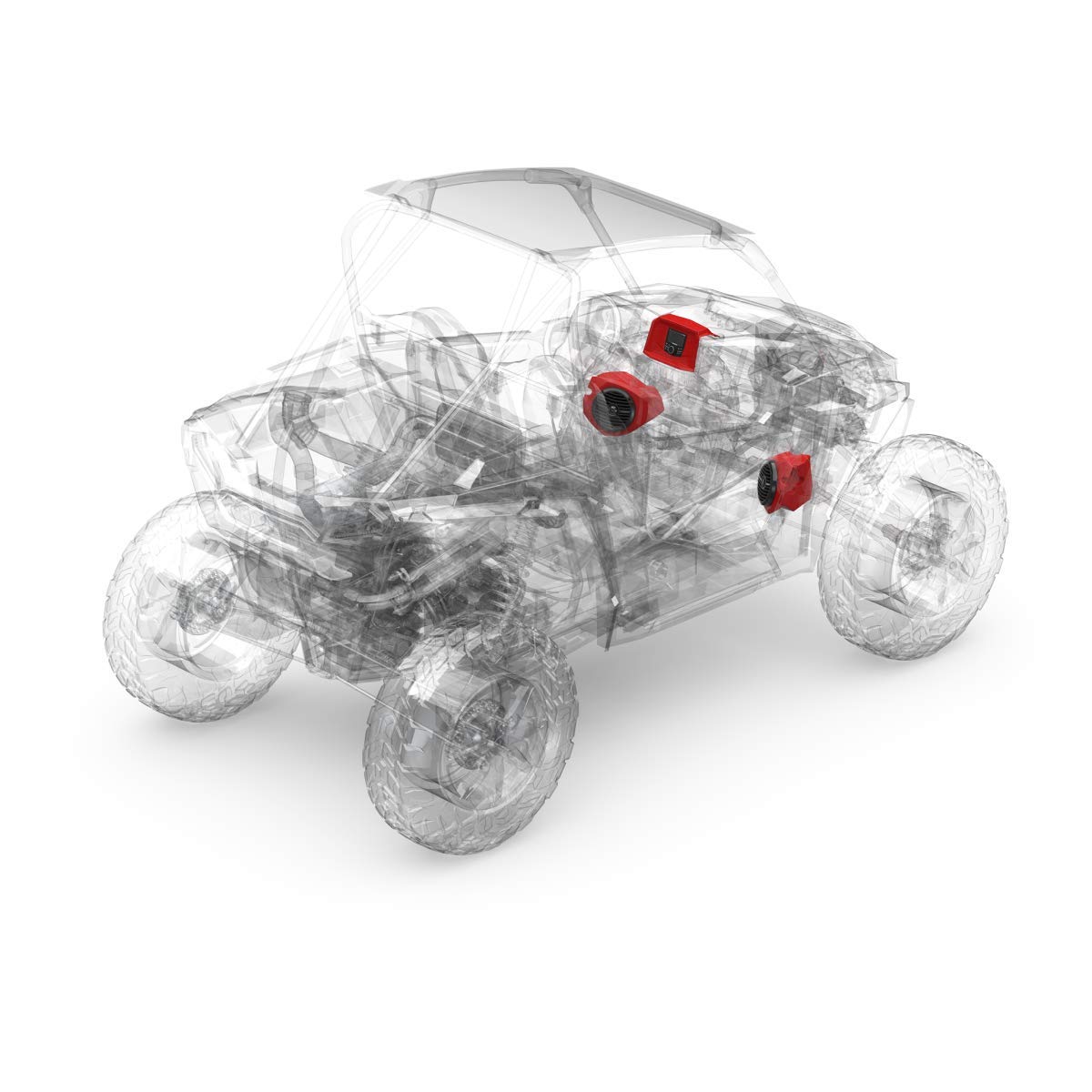 Rockford Fosgate RZR14-STAGE2 Stereo and Front Speaker Kit for Select 2014-2020 Polaris RZR Models