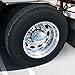 United Pacific Chrome Plastic Rear Axle Cover W/Removable Hub Cap - 33Mm Thread-On Nut Cover