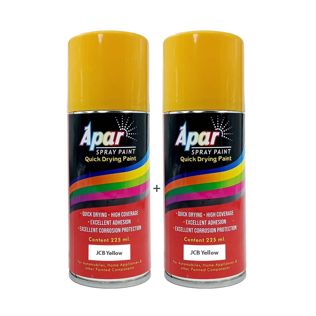 APAR Spray Paint Can JCB YELLOW-225 ml (Pack of 2-pcs), For Bike, Cars, Furnitures, art and craft Paint work (B09LR67X8V) Amazon Price History, Amazon Price Tracker