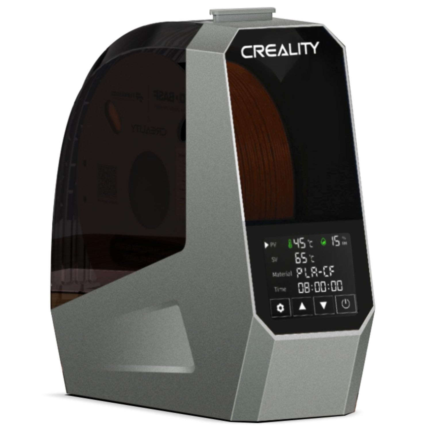 Creality 2024 Official Space Pi Filament Dryer, 3D Printing Filament Dryer Box with PTC Heater, 45-70°C 360° Fast Heating, 3.7'' LCD Touch Screen, One Key Set, Compatible with PLA PETG ABS TPU
