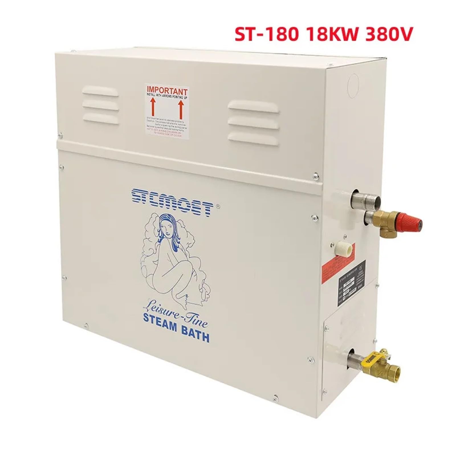 ST120 12/15/18KW Steam Generator Sauna Bath Machine For Shower Home Room SPA Digital Controller(ST-180 18KW 380V)