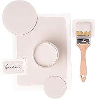 Vista 105 de Dixie Belle Paint Company - Pintura con acabado de tiza para muebles, color blanco lino (Drop Cloth), 8 fl oz, pintura mineral color blanco lino mate