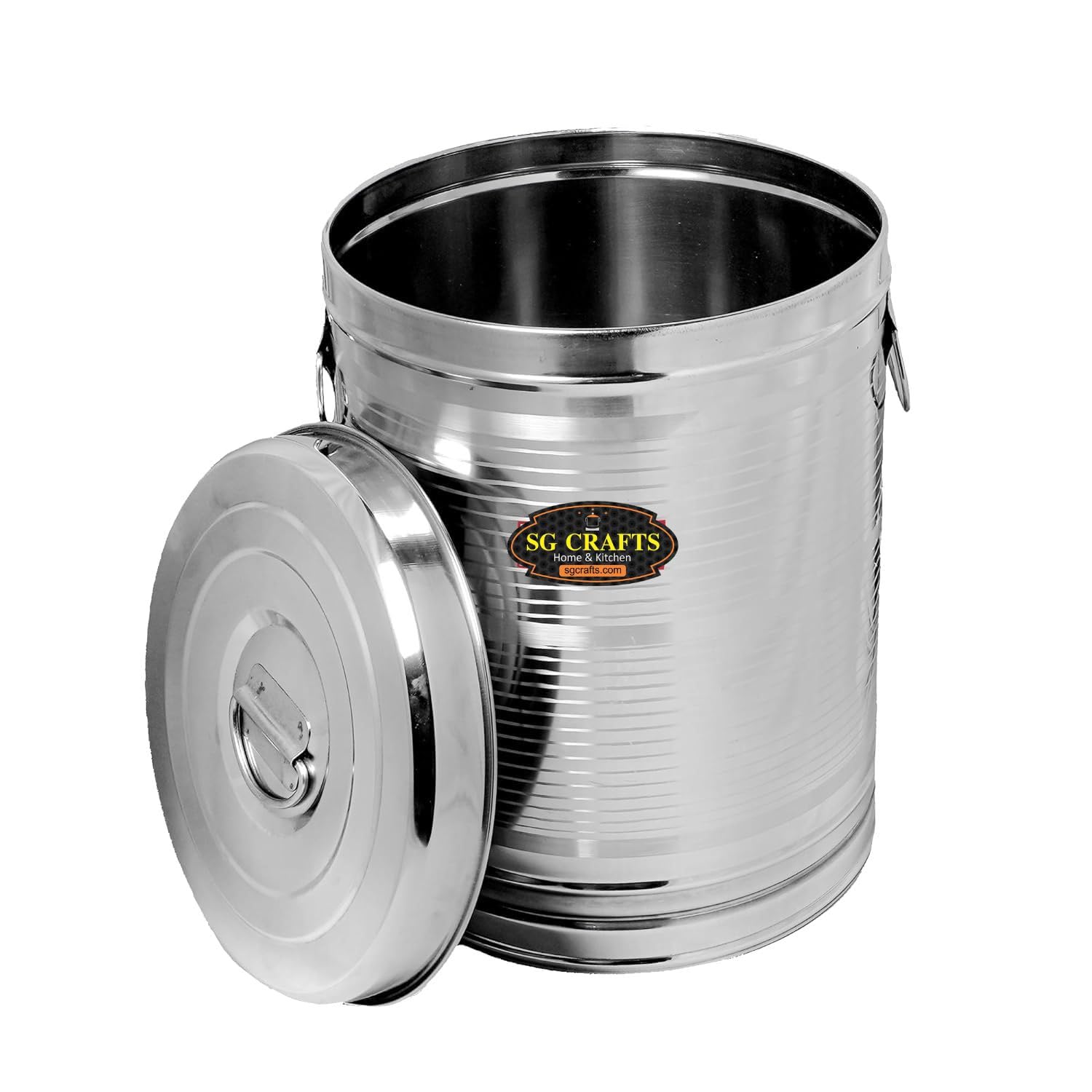 See full amazon price history chart for SG CRAFTS™ Stainless Steel Drum/Kunda Pawali/Storage Container with Lid For Atta/Water/Rice/Grains etc. (15 Liter) SG CRAFTS™ Stainless Steel Drum/Kunda Pawali/Storage Container with Lid For Atta/Water/Rice/Grains etc. (15 Liter) (B0965NZDLZ) Amazon Price History, Amazon Price Tracker