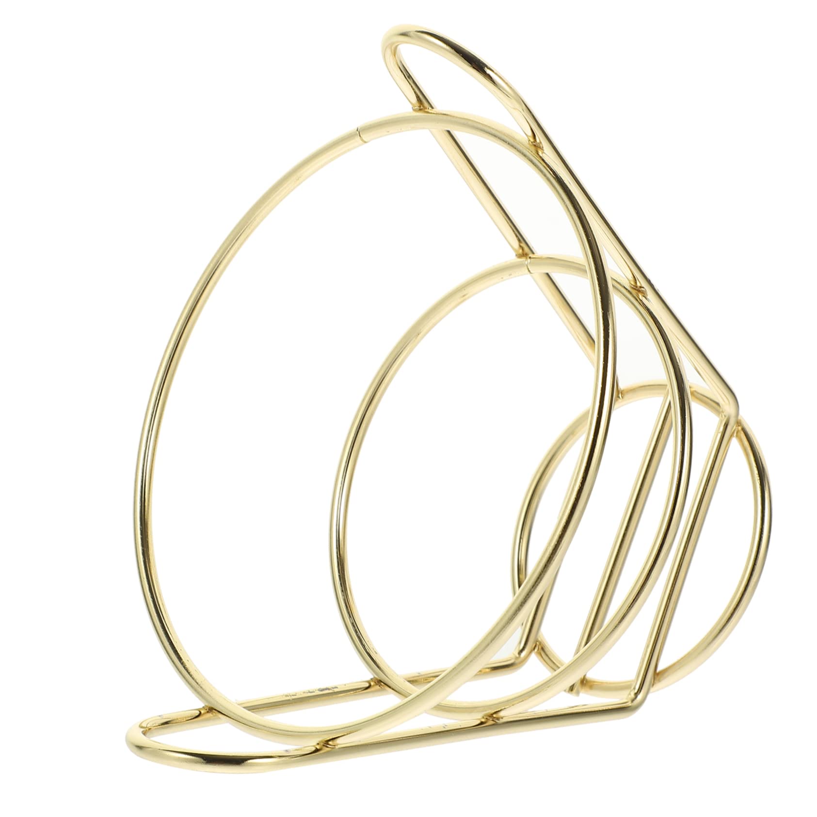 VINTORKY Tapered Snack Basket Onion Rings Basket Fast Food Baskets French Fry Chip Basket Fish and Chips Holder Snack Stands Food Frying Basket Snack Holder Snack Wire Basket Golden Iron