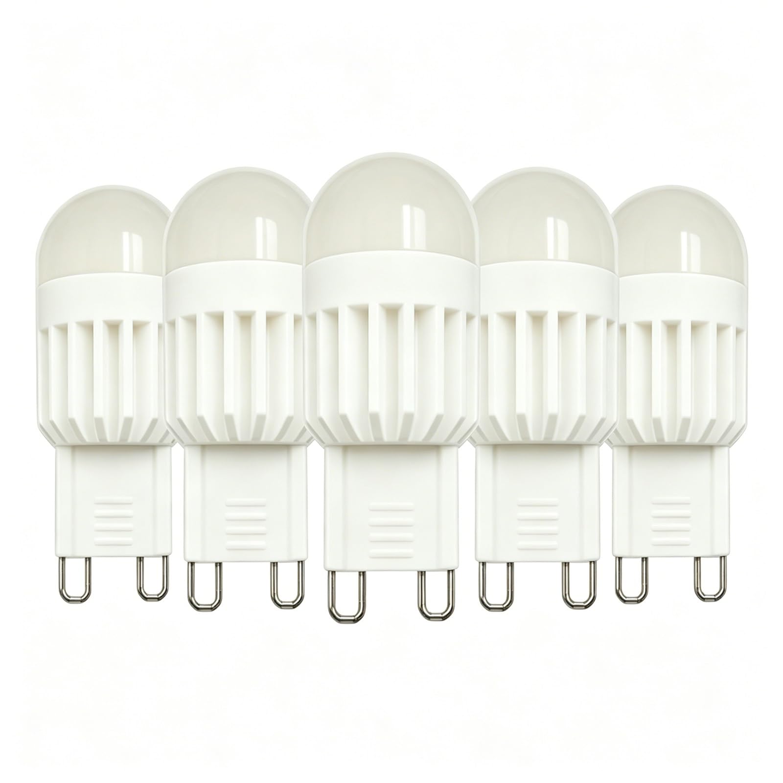 Lampade LED G9 Dimmerabili 3W Equivalente 18W Alogene,Bianco Freddo 6000K,Ra≥80,Lunga Durata,Risparmio,Lampadario Applique Corridoio Luce Interna,Confezione Da 5