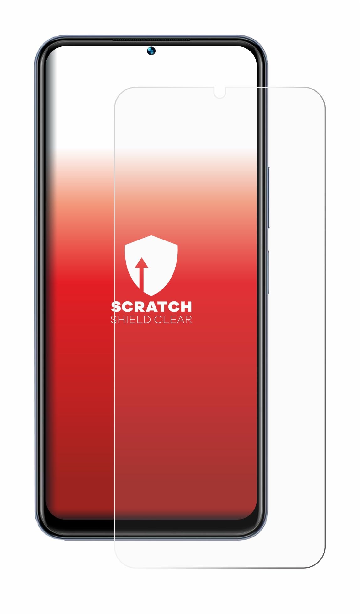 upscreen Scratch Shield Screen Protector compatible with Vivo Y35 - HD-Clear, Anti-Fingerprint
