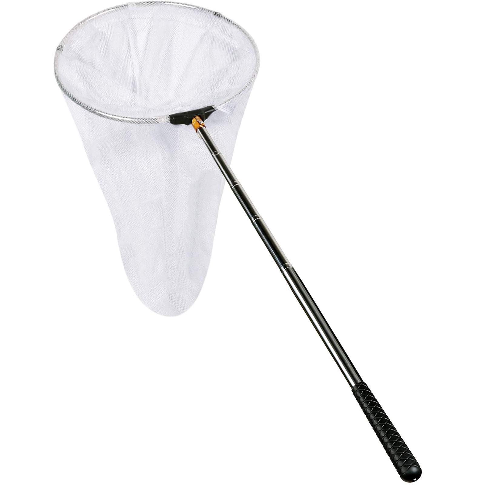 Latocos Insect and Butterfly Net with 12" Ring, Handle Extends to 59 Inches