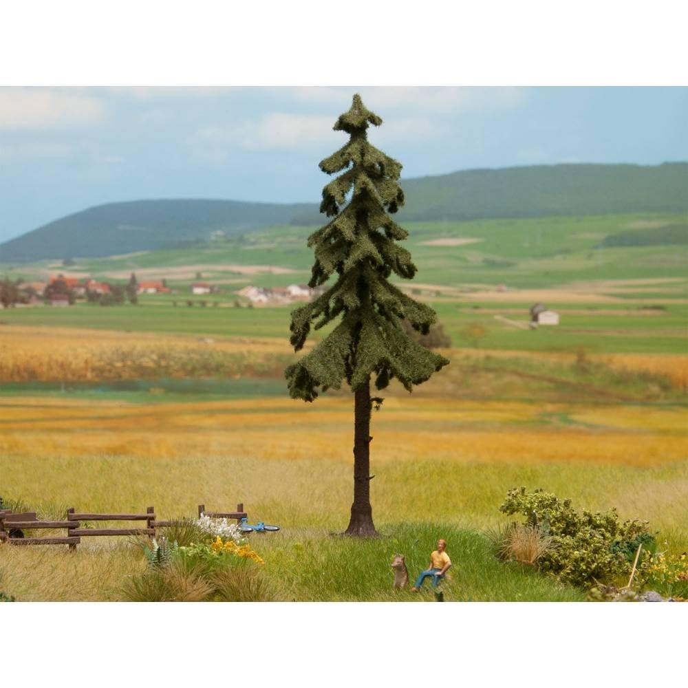 Noch High Trunk Spruce Tree 14, 5 cm High, Coloured, 14.5 cm high