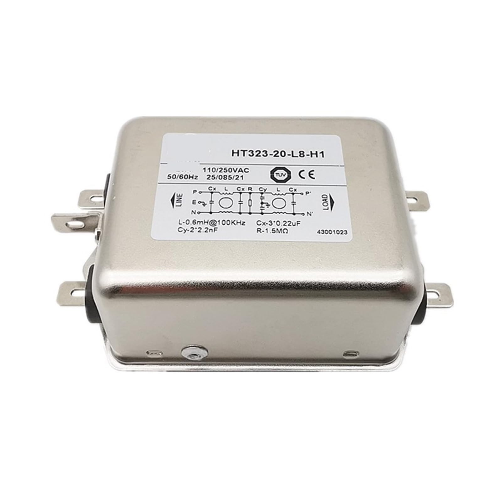 Filtre de puissance anti-interférence HT323-20-L8-H1 pour sécuriser vos lignes