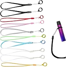 Silicone lanyard, electronic cigarette, nylon lanyards, colourful lanyard, necklace lanyard pendant for pens, lanyards, neck straps, anti-lost silicone rubber rings, 10 pieces Kiuiom