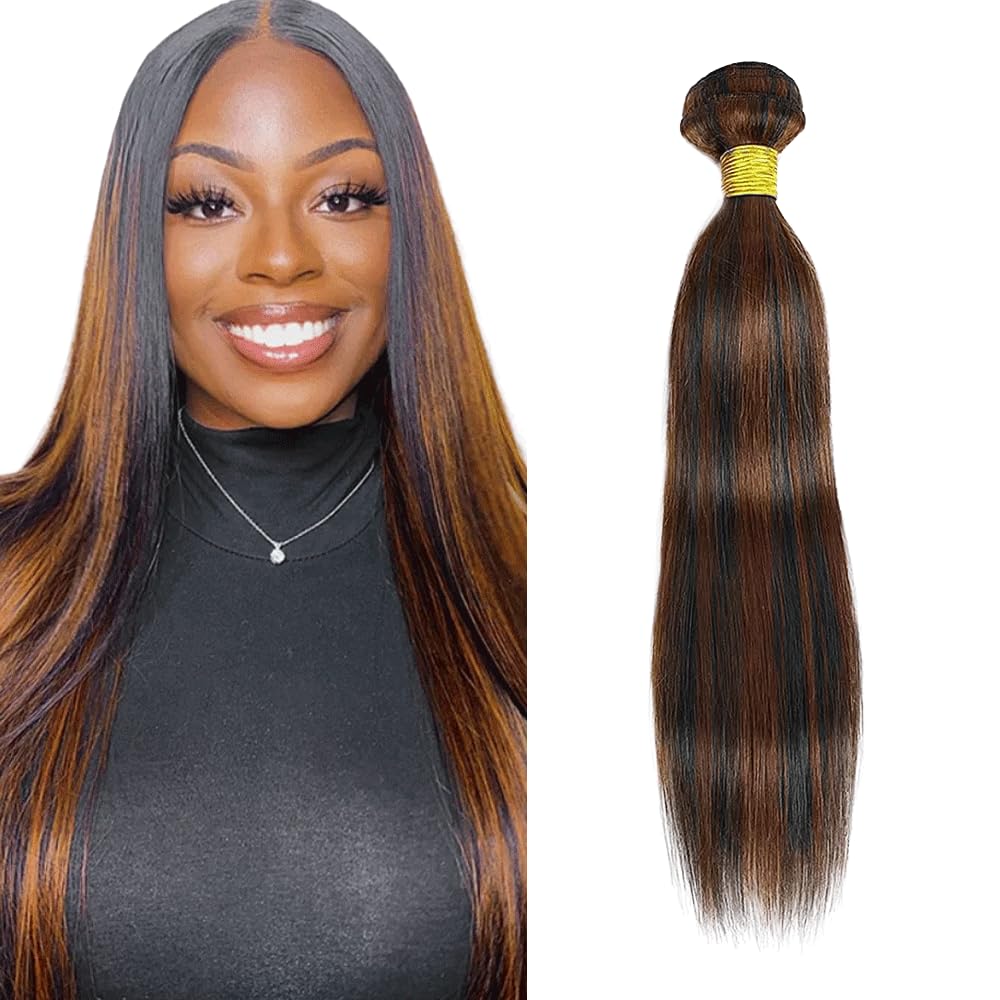 Amazon.com : Highlight Bundles P1B30 Straight Human Hair  display picture 1
